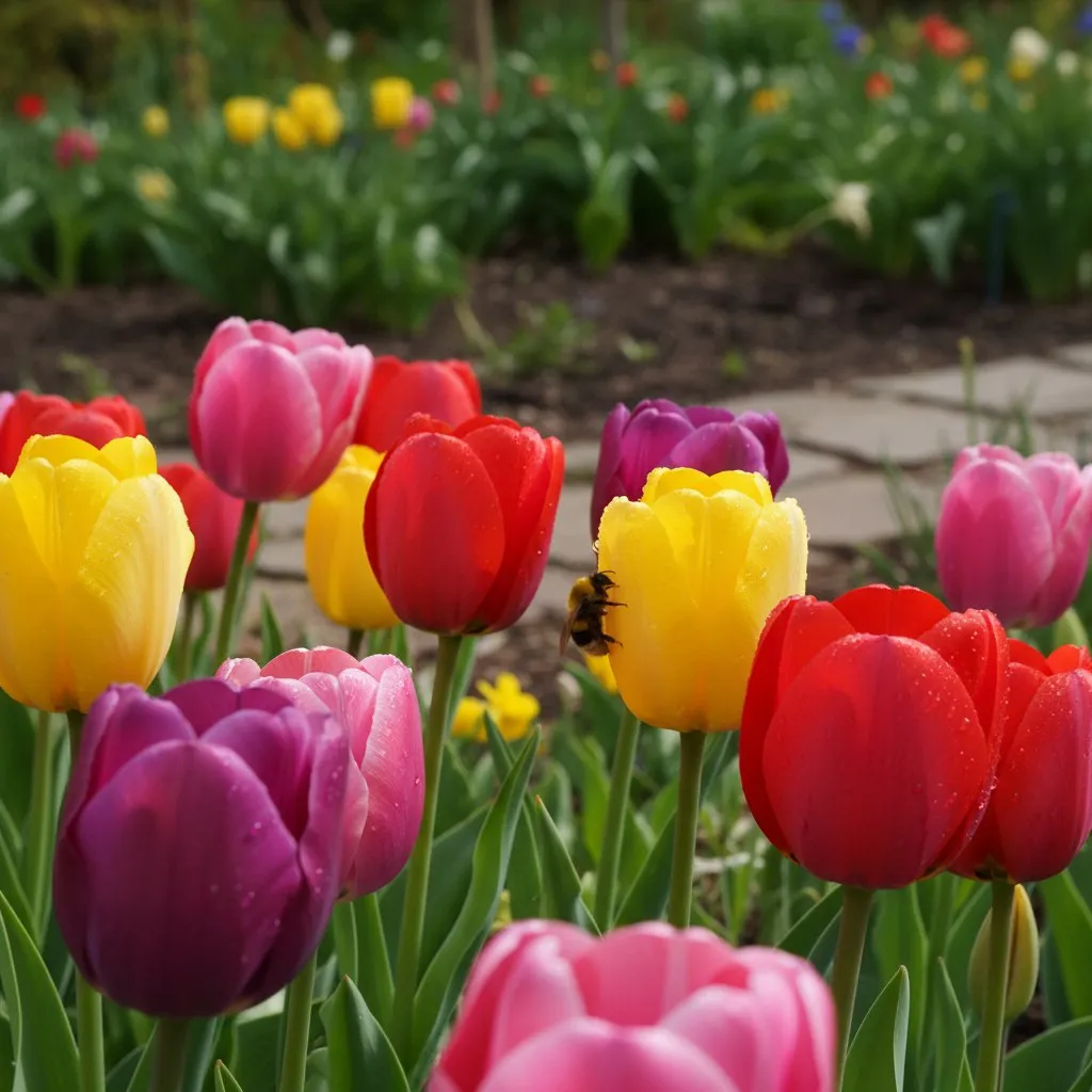 Луковицы тюльпана в Кропоткине купить в питомнике растений