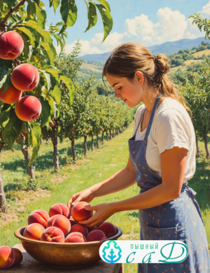 Персик "РУБИНОВЫЙ ПРИНЦ"  (срок созревания - август)